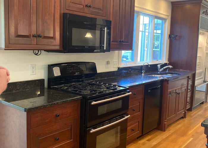 Colonial home, Cape cod MA before cabinet transformation