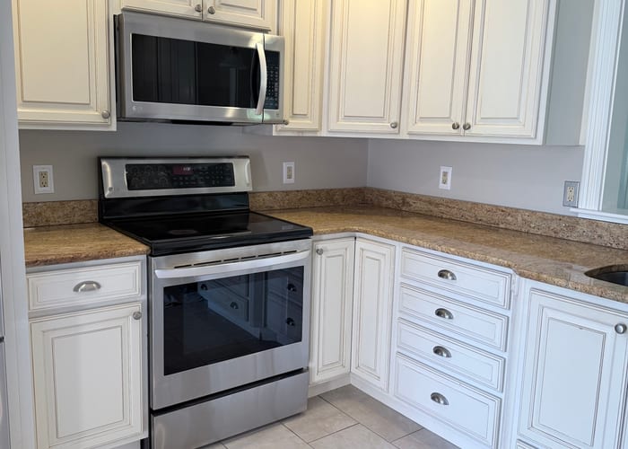 Residential property, North borough MA before cabinet transformation